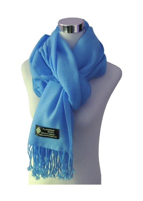 Rose-pink pashmina shawl, hand-loomed